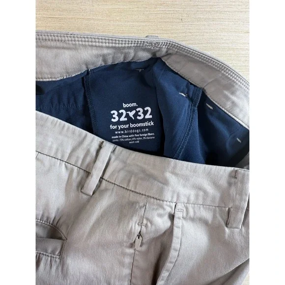 Birddogs Khaki Chino Boom Pants Tan Men's 32x32 - Picture 3 of 6